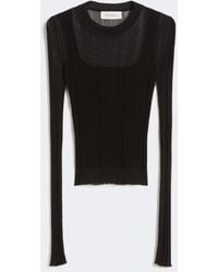 Max Mara - Trompe L'Oeil Viscose Sweater - Lyst