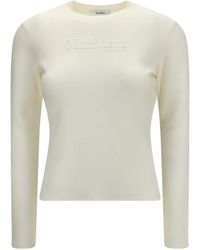 Max Mara - Manto Long-Sleeve Wool Sweater - Lyst