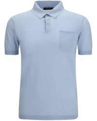 Aragona Cashmere - Short-Sleeve Cotton Polo - Lyst