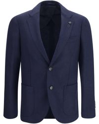 Lardini - Wool And Cashmere Jacket - Lyst