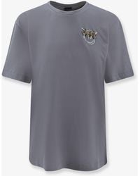 Pinko - Cotton T-Shirt With Love Birds Logo On The Front - Lyst