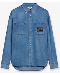 Celine - Loose Denim Shirt - Lyst