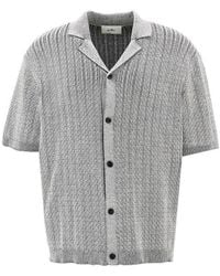 Les Deux - 'Evan' Knitted Shirt - Lyst