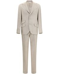 Brunello Cucinelli - Hopsack Suit - Lyst