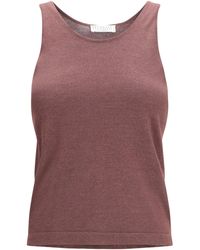 Brunello Cucinelli - Sparkling Knit Tank Top - Lyst
