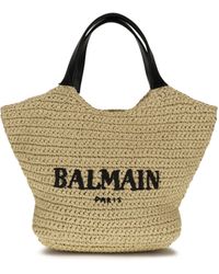 Balmain - Tote Bag Mini Crochet - Lyst