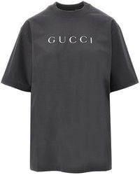 Gucci - Glittered Logo T-Shirt - Lyst