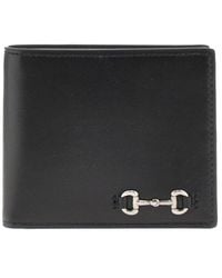 Gucci - Leather Wallet With Horsebit Detail - Lyst