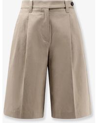 Brunello Cucinelli - Cotton And Linen Shorts - Lyst