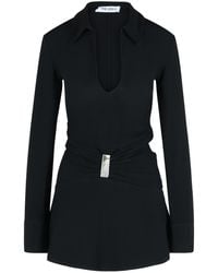 The Attico - Viscose Blend Mini Dress - Lyst