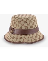 Gucci - Gg Fabric Fedora Hat - Lyst