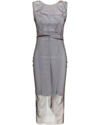 Margiela - Semi-Sheer Midi Dress/Light - Lyst
