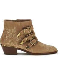 Chloé - Suede Susan Boots - Lyst