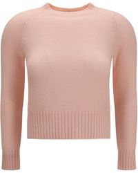 Acne Studios - Cashmere Crewneck Sweater Light Rose - Lyst
