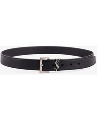 Saint Laurent - Leather Belt - Lyst