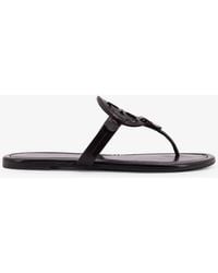 Tory Burch - Leather Thong Sandals - Lyst