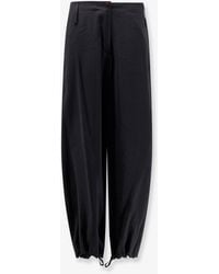 Alysi - Modal Trousers With Drawstring Detail - Lyst