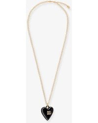 Dolce & Gabbana - Metal Necklace With Rhinestones - Lyst