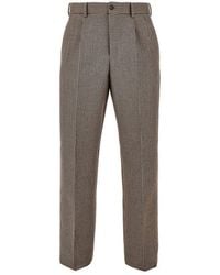 Emporio Armani - Check Tweed Pants - Lyst