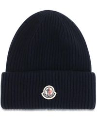 Moncler - Wool And Cashmere-Blend Beanie - Lyst