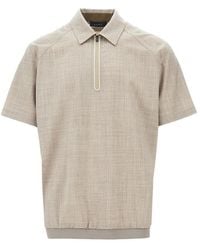 Sease - Light Wool Zipped Polo Shirt - Lyst