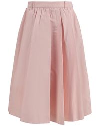Prada - Long Silk Skirt - Lyst