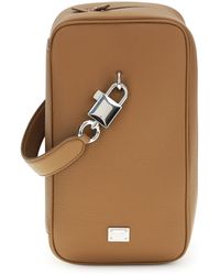 Dolce & Gabbana - Lock Leather Handbag - Lyst