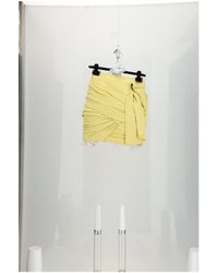 Celine - Draped Mini Skirt - Lyst