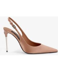 Dolce & Gabbana - Dolce & Gabbana Satin Pumps - Lyst