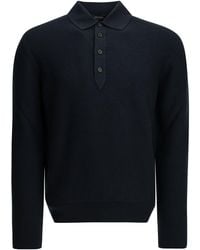 ZEGNA - Cashmere Polo Sweater - Lyst