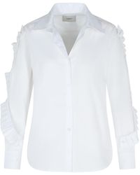 Coperni - Ruffle' Cotton Shirt - Lyst