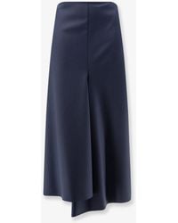 Nude - Wool Blend Long Skirt - Lyst