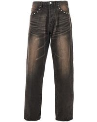 Obey - Studded Boxcar Straight Leg Jeans - Lyst