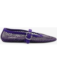 Alaïa - Ballerine Flat Mesh Ballerinas - Lyst