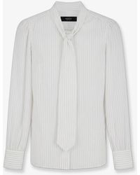 Gucci - Striped Silk Shirt - Lyst
