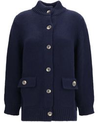 Ella - High Neck Cardigan - Lyst