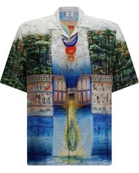 CASABLANCA - Trompe L'Oeil Printed Shirt - Lyst