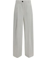 TOTEME - Tailored Cotton Pants - Lyst
