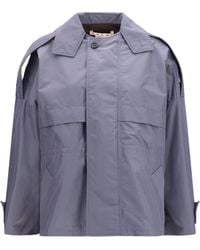Marni - Nylon Jacket Dark Ash - Lyst