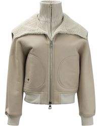 Dior - Leather Reversible Jacket With Knitted Turtleneck - Lyst