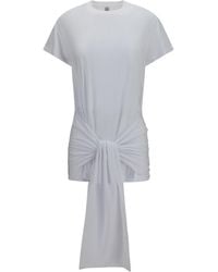 TOTEME - T-Shirt Draped-Waist Jersey - Lyst