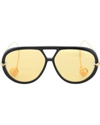 Bottega Veneta - Drop Aviator Sunglasses - Lyst