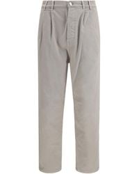 Brunello Cucinelli - Stretch Canvas Pants - Lyst
