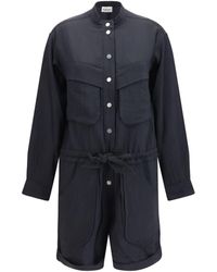 Isabel Marant - Marant Etoile Short Cotton Blend Jumpsuit - Lyst