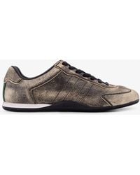 Gucci - Shift Delave Leather Sneakers - Lyst