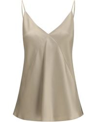 Max Mara - Silk Top Bacco - Lyst