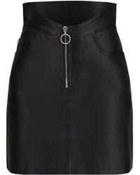 Fiorucci - Mini Skirt Leather - Lyst