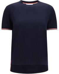Thom Browne - Wool-Blend T-Shirt - Lyst