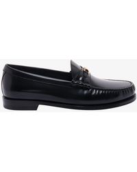 Celine - Triomphe 15 Leather Loafers - Lyst