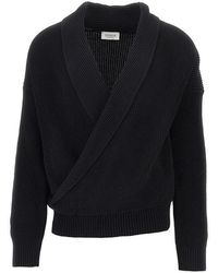 Laneus - Cotton Knitted Cardigan - Lyst